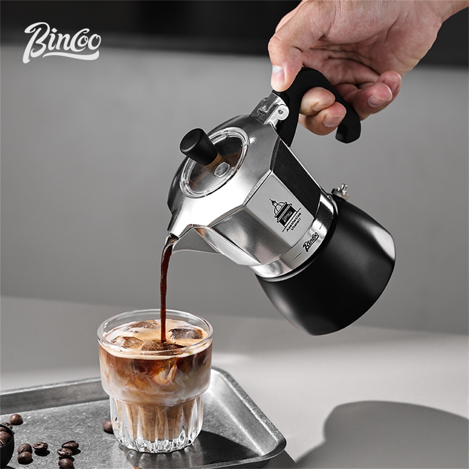 Coffee Tea Chocolate - Мока-горшок BINCOO с двойным клапаном, кофеварка