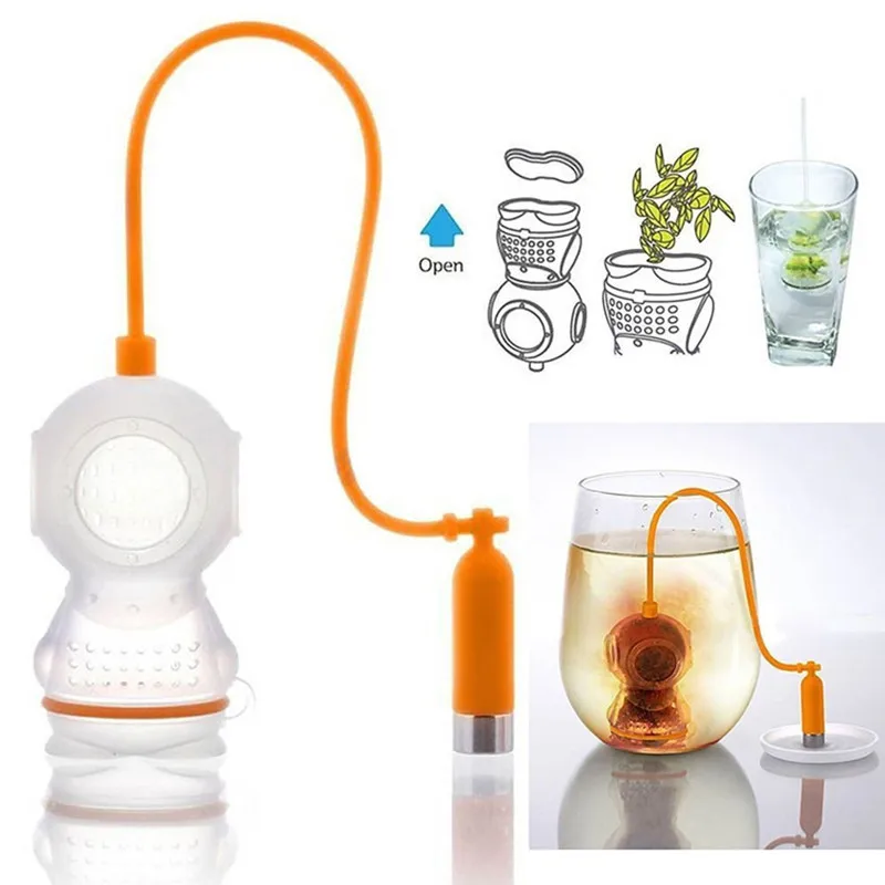 Coffee Tea Infuser - Пищевой силикон, герметичный подводник, заварочный ситечко