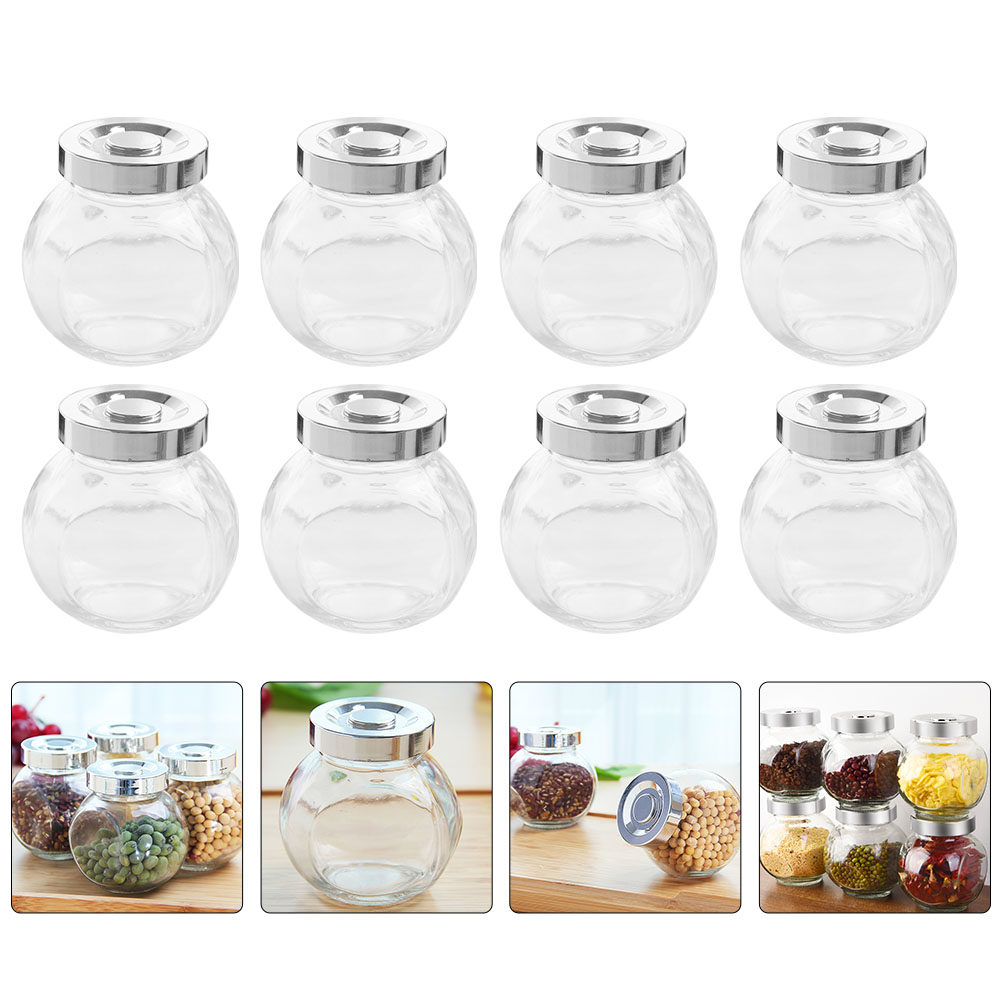 Coffee Tea Jars - 8 шт. герметичных стеклянных банок для