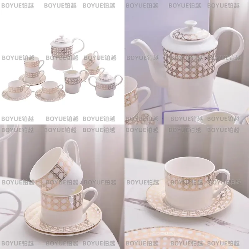 Coffee Tea Uses - Набор кофейных чашек из костяного фарфора