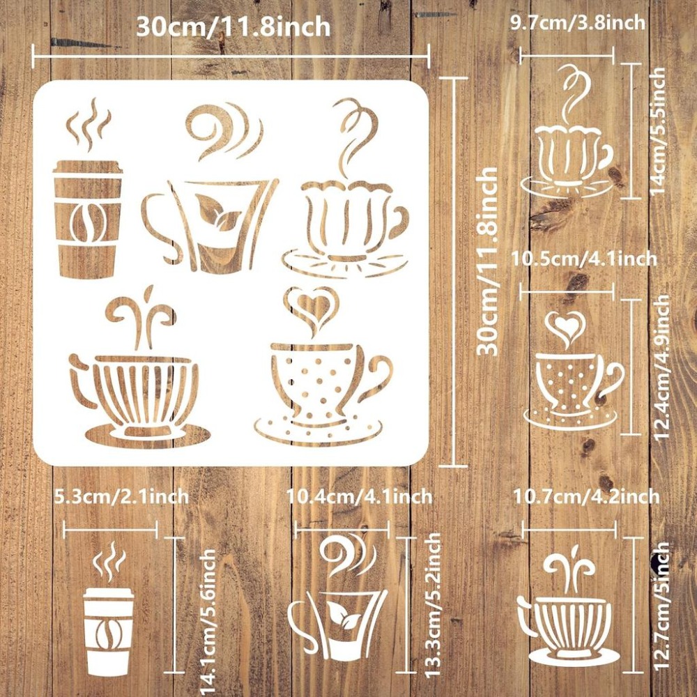 Трафарет для рисования горячих – обзор и цена Coffee Tea Drawing